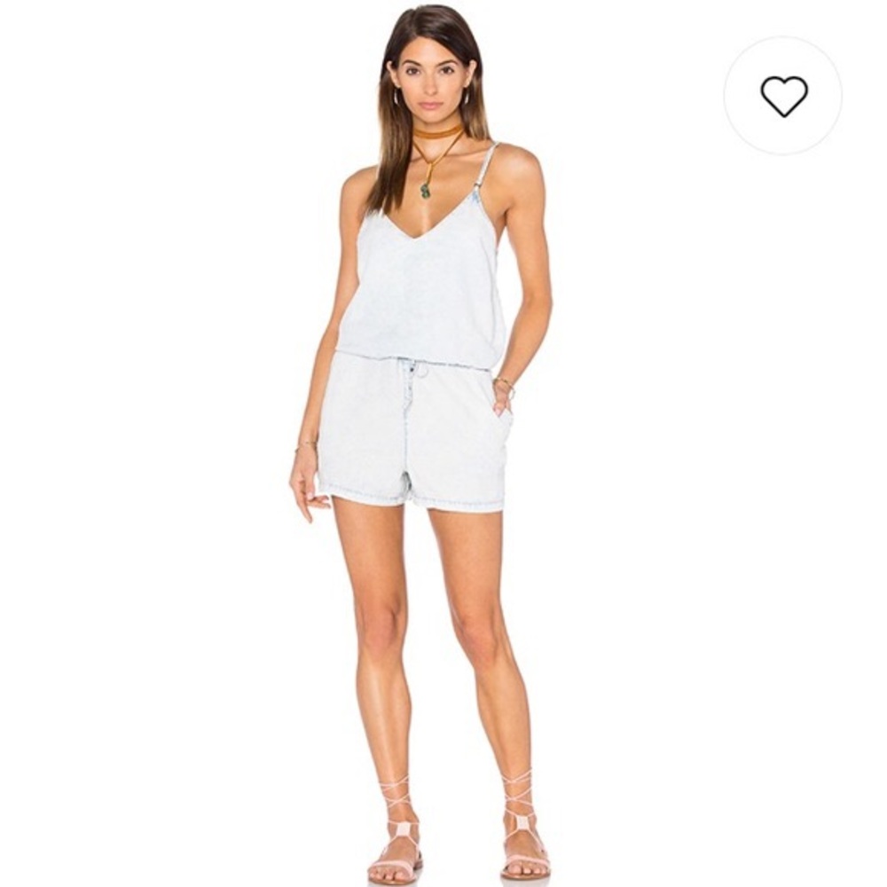 NWT BlankNYC Acid wash romper size medium.